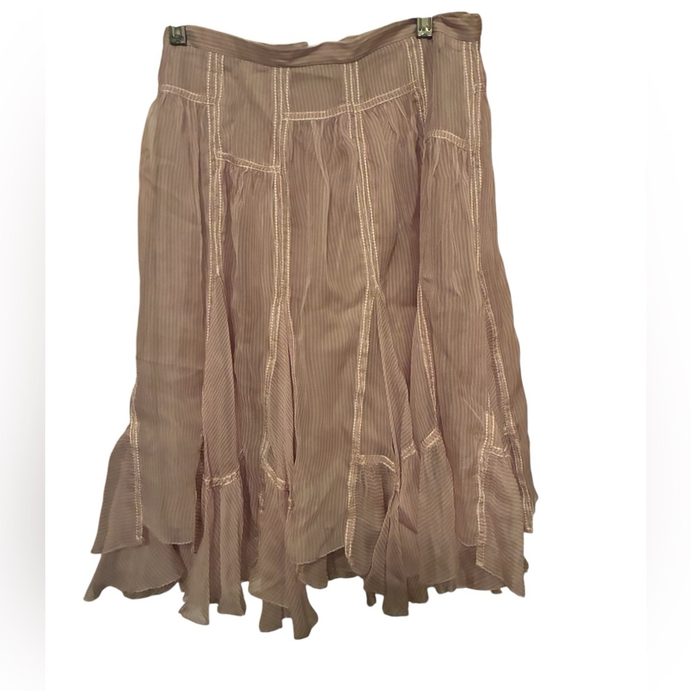 NWT VINTAGE MAX STUDIO SPECIAL EDITION 100% SILK ASYMMETRICAL SKIRT SIZE 0